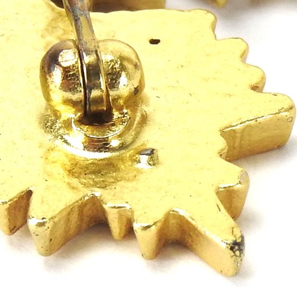 CHANEL brooch snowflake here mark white gold plated accessory ladies 01A acce... - Picture 6 of 11